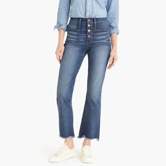 J. Crew Point Sur High-Rise Demi-Boot Jean - Picture 1 of 8